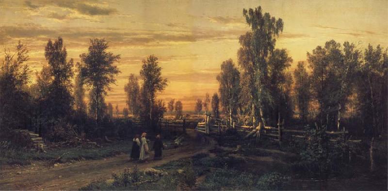 Ivan Shishkin Eventide Germany oil painting art
